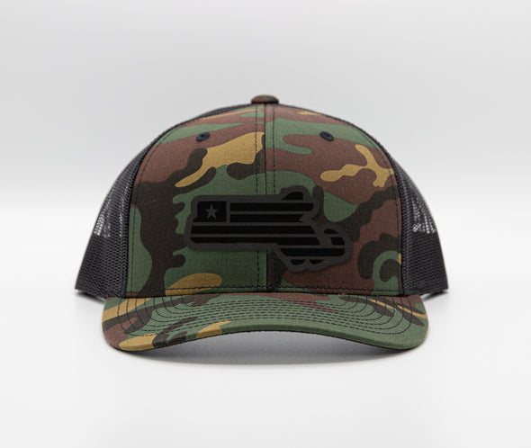 Massachusetts Camo Trucker